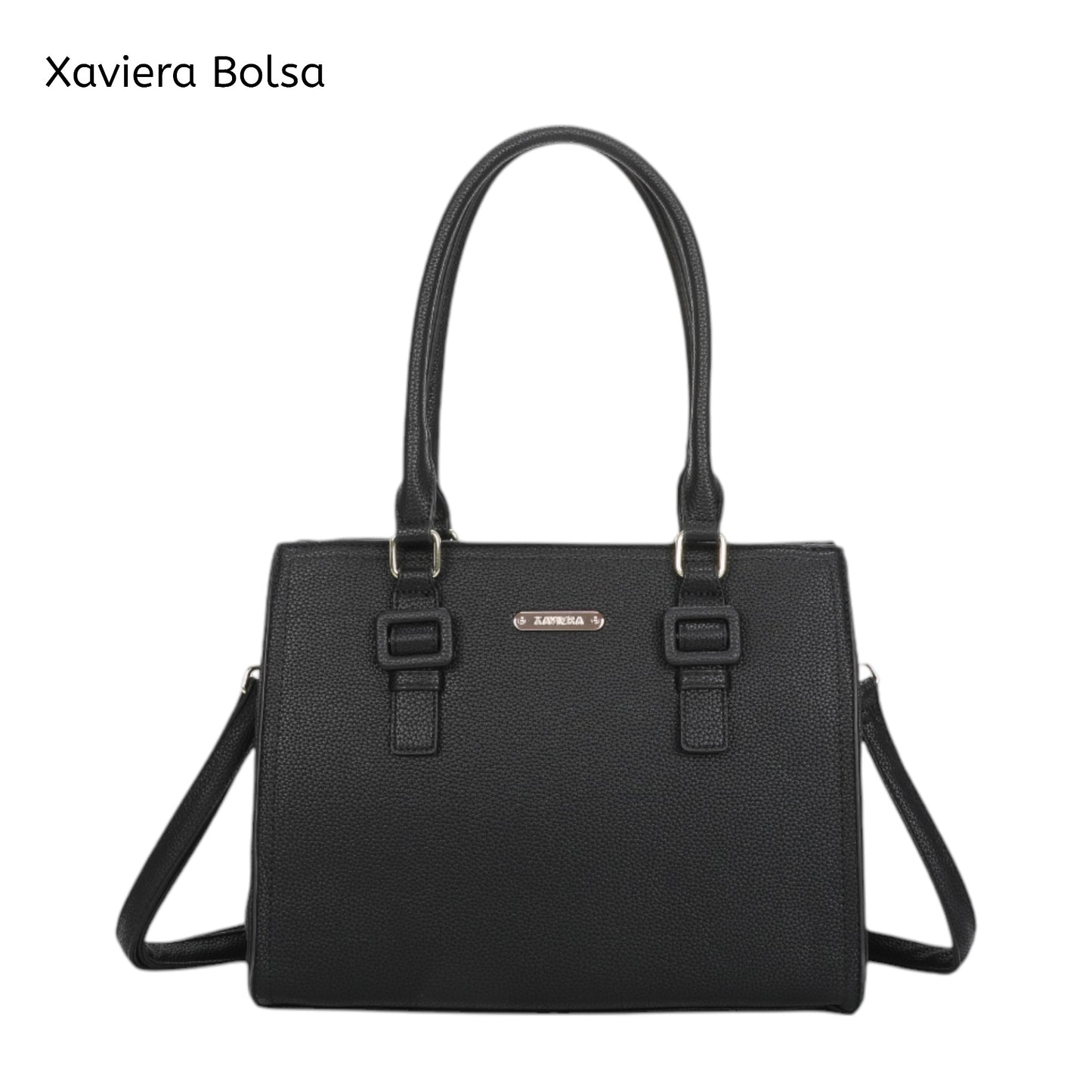XAVIERA Bolsa Feminina Executiva 3 Divisórias com Alça de Ombro e Transversal – Ref. WX-1633