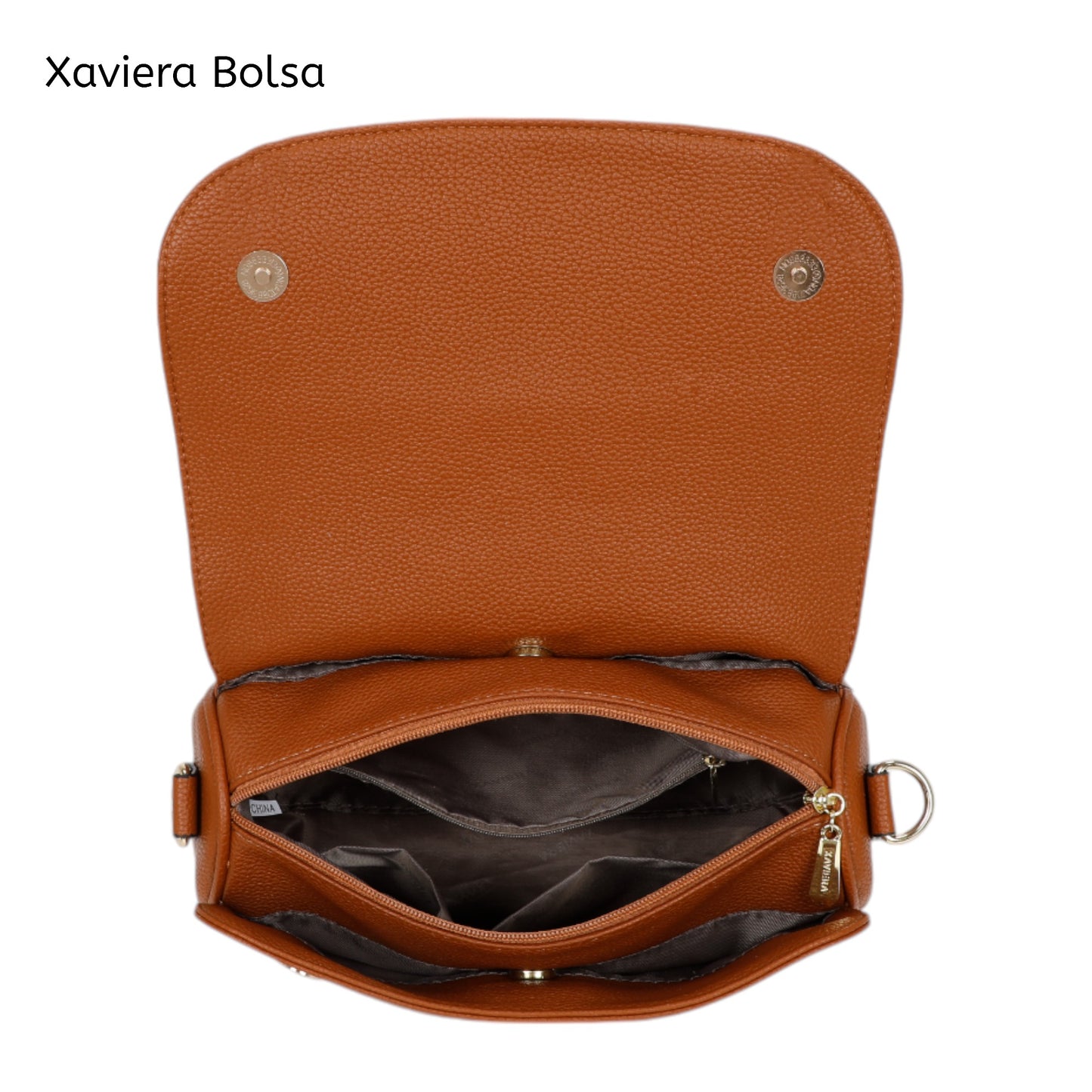 Bolsa Feminina Estruturada WX-1610 com Tampa Elegante