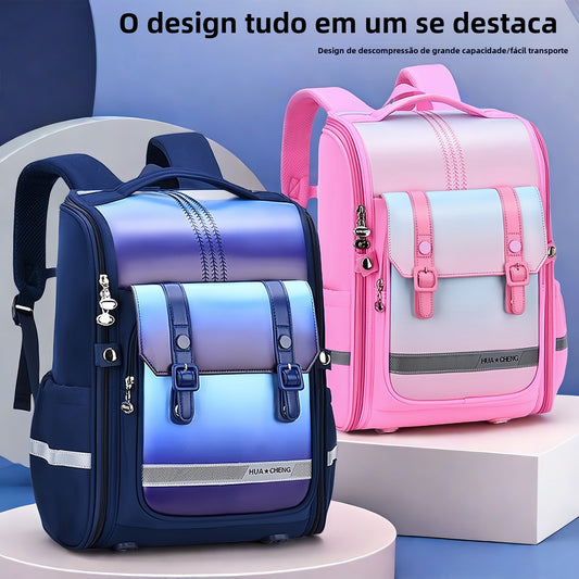 Mochila feminina escolar de grande capacidade impermeável Q584