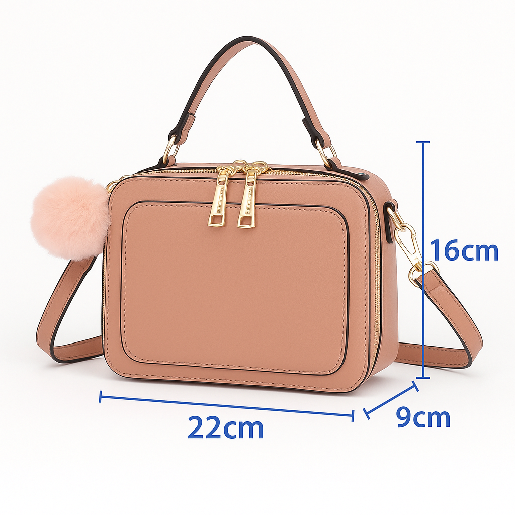 Bolsa Tiracolo Feminina Xaviera WX-1611 com Design Duplo e Charme Elegante