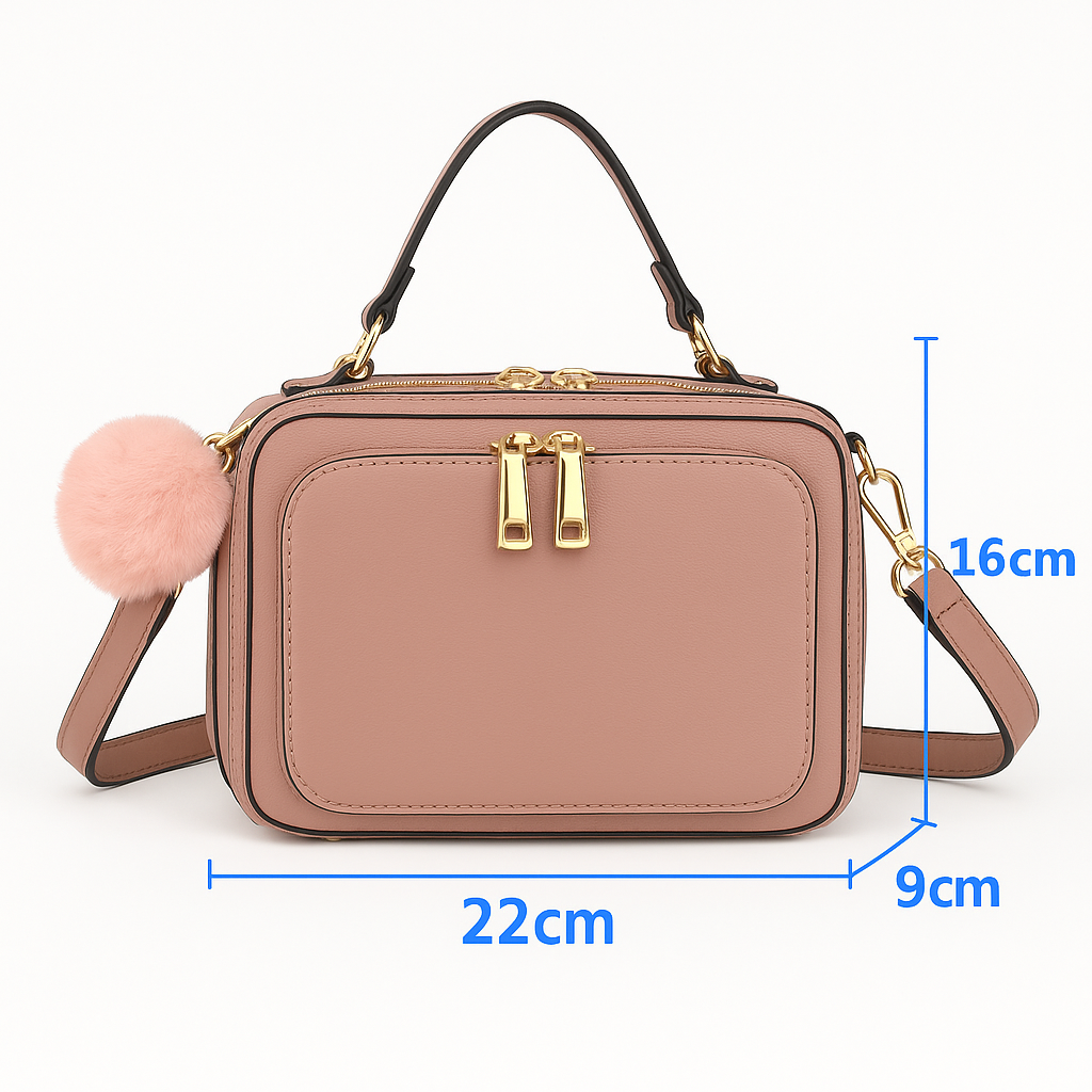Bolsa Tiracolo Feminina Xaviera WX-1611 com Design Duplo e Charme Elegante
