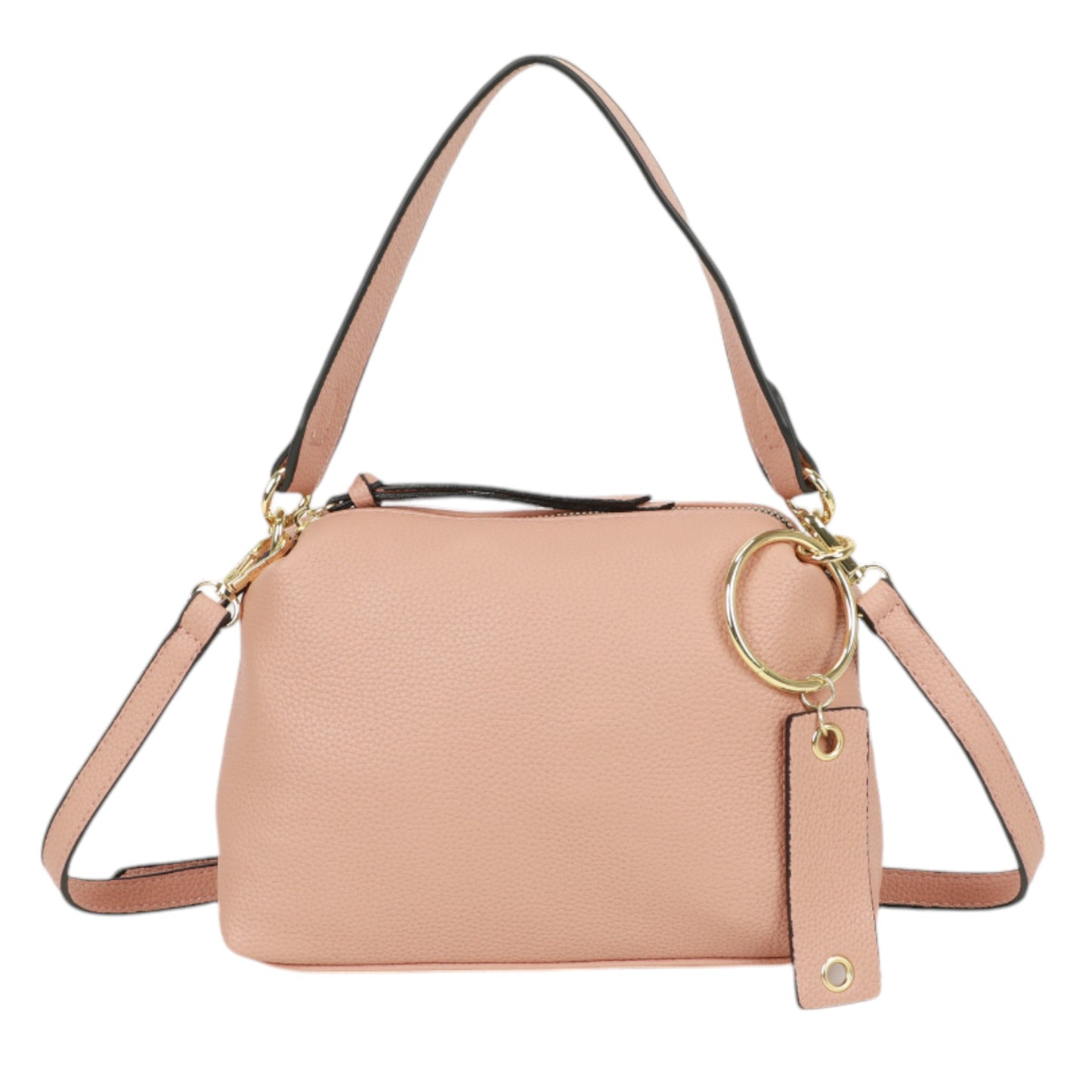 XAVIERA Bolsa Feminina Minimalista com Pingente Metálico – Ref. WX-1638