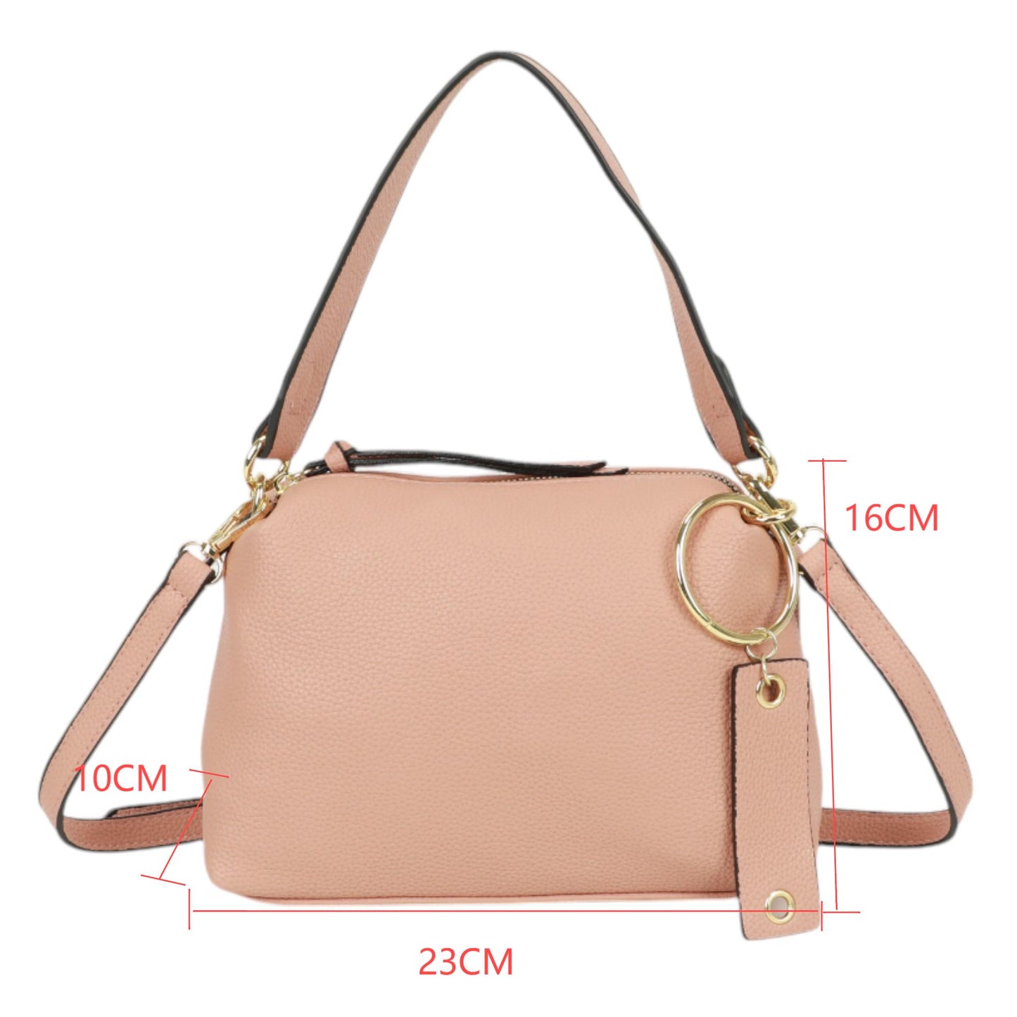XAVIERA Bolsa Feminina Minimalista com Pingente Metálico – Ref. WX-1638