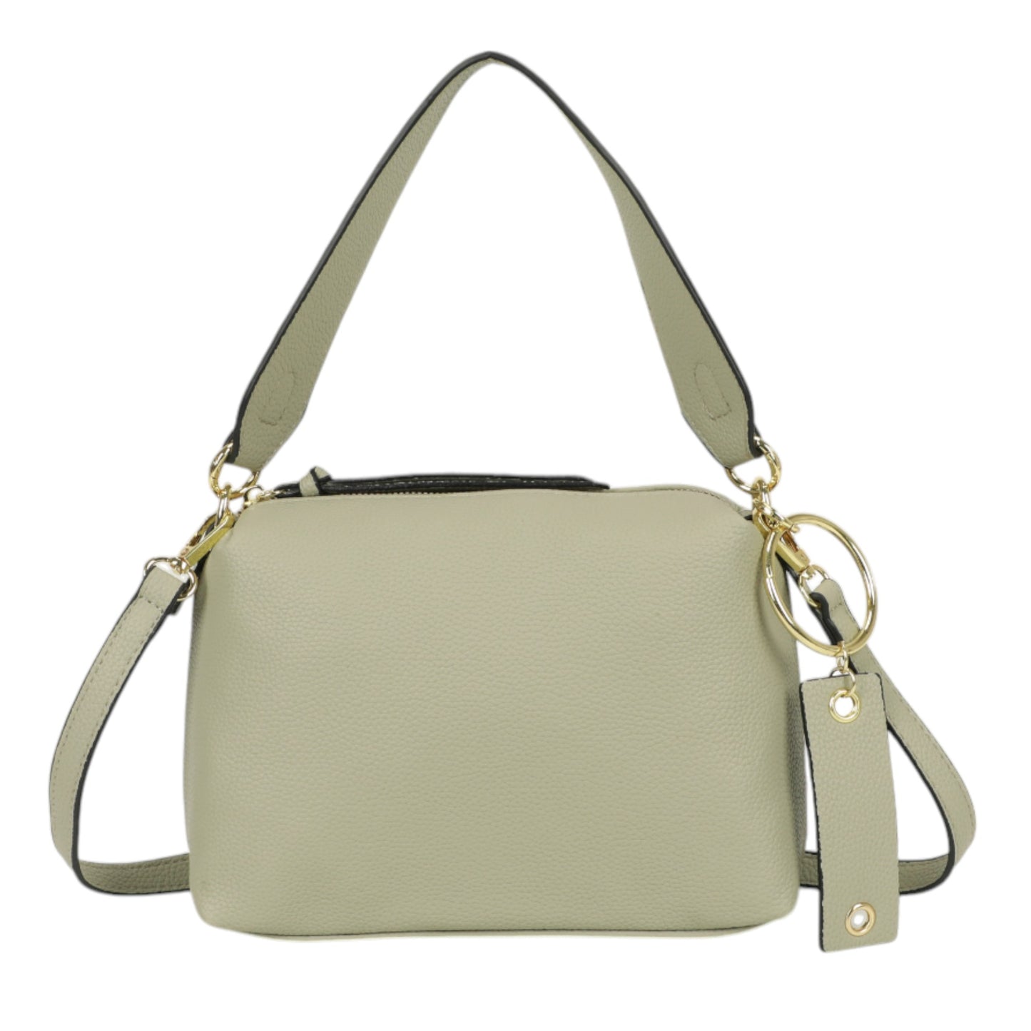 XAVIERA Bolsa Feminina Minimalista com Pingente Metálico – Ref. WX-1638