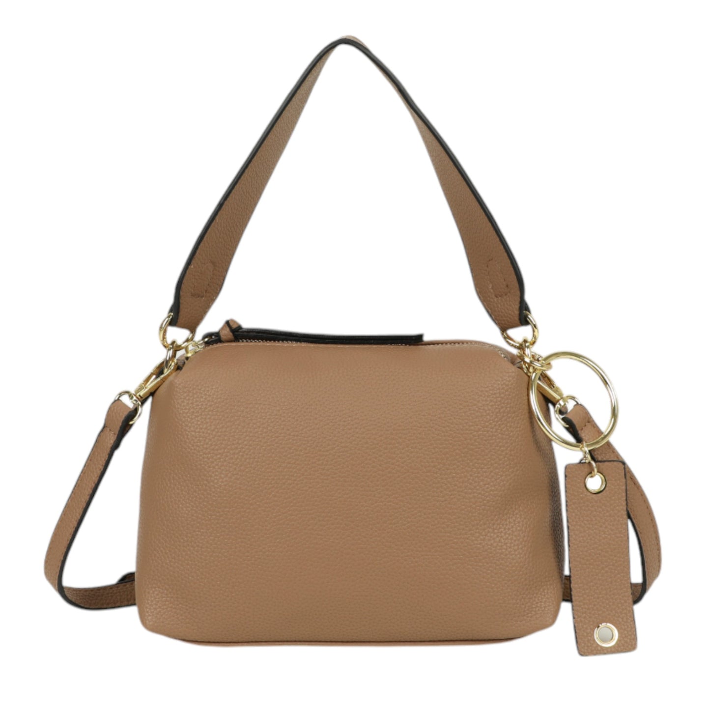 XAVIERA Bolsa Feminina Minimalista com Pingente Metálico – Ref. WX-1638