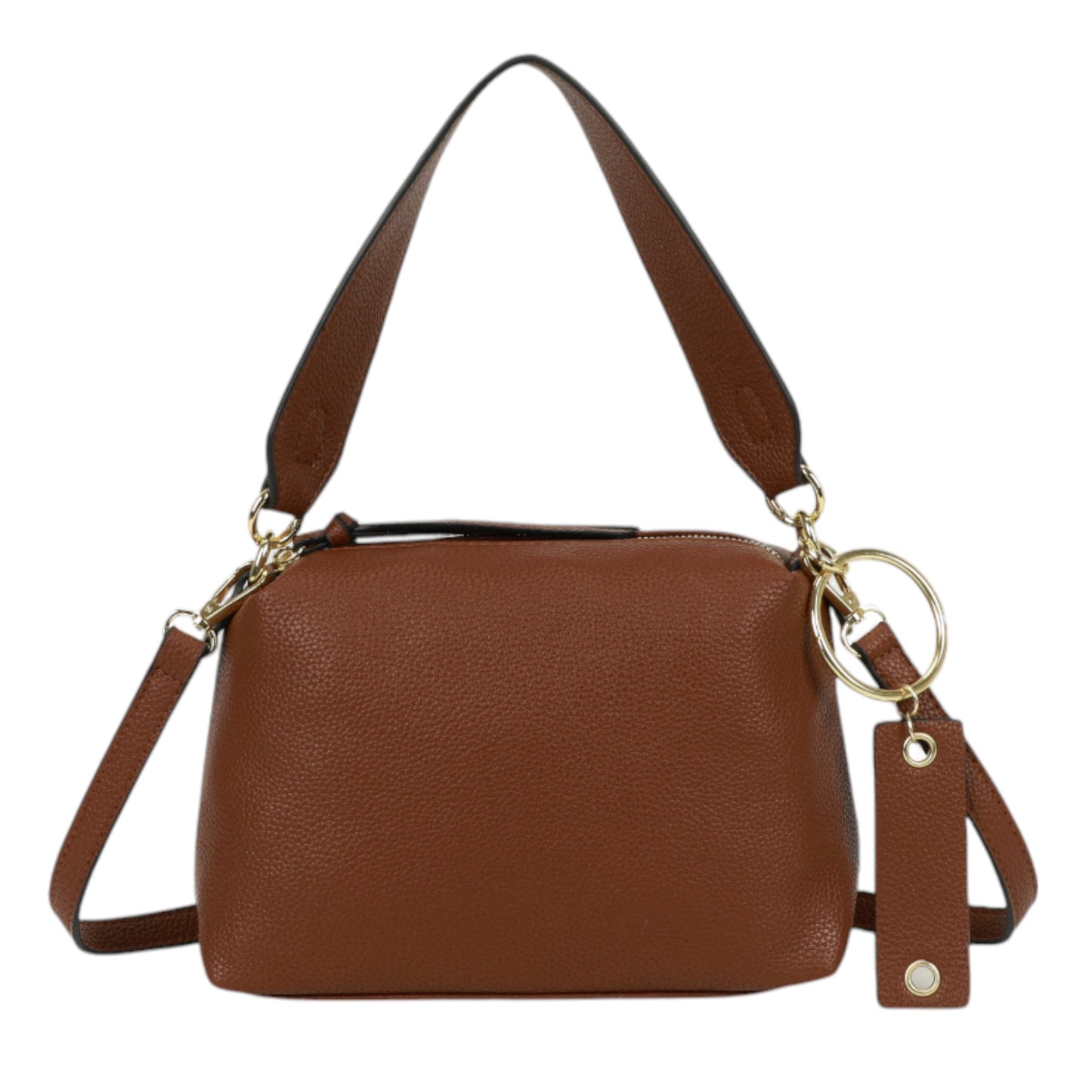 XAVIERA Bolsa Feminina Minimalista com Pingente Metálico – Ref. WX-1638