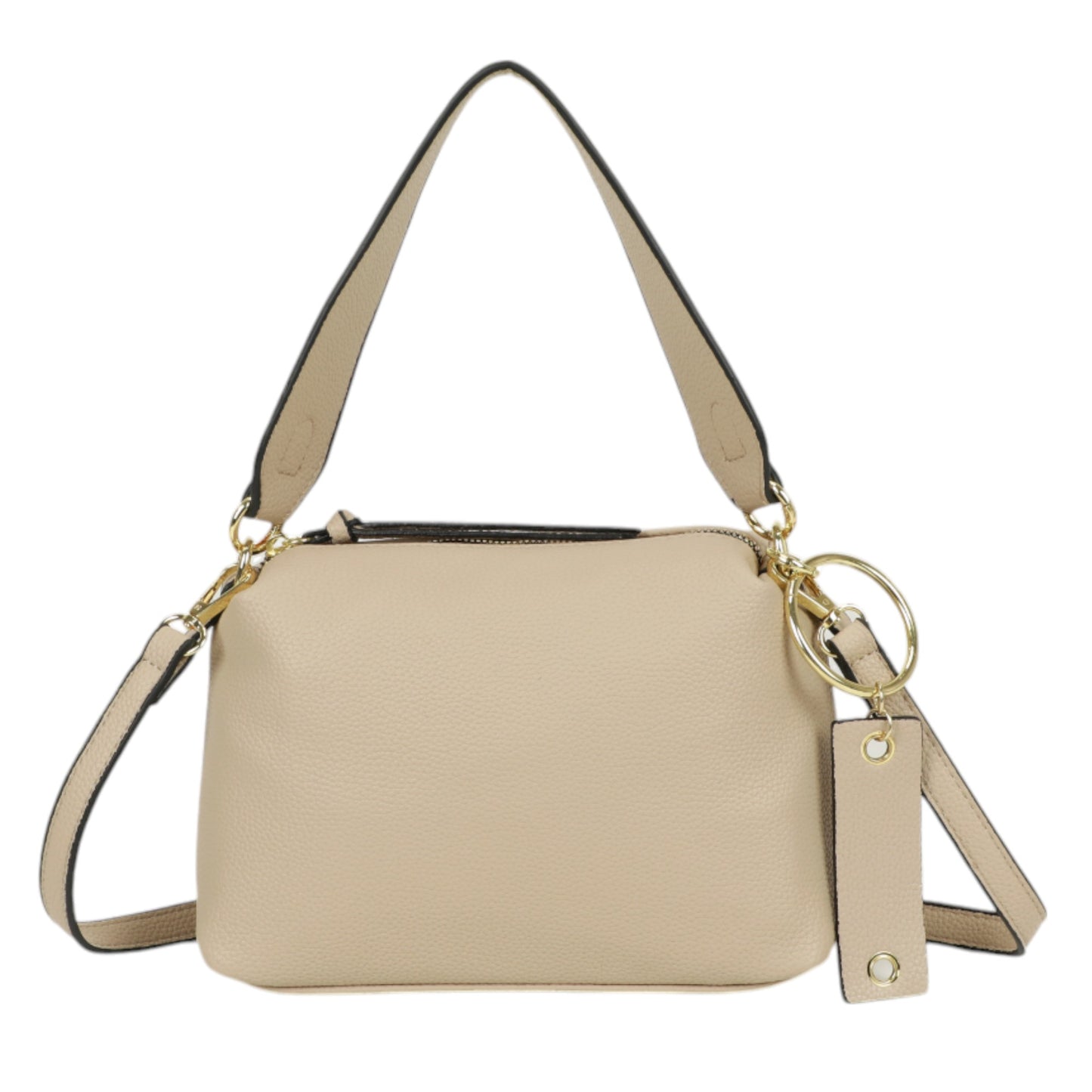 XAVIERA Bolsa Feminina Minimalista com Pingente Metálico – Ref. WX-1638