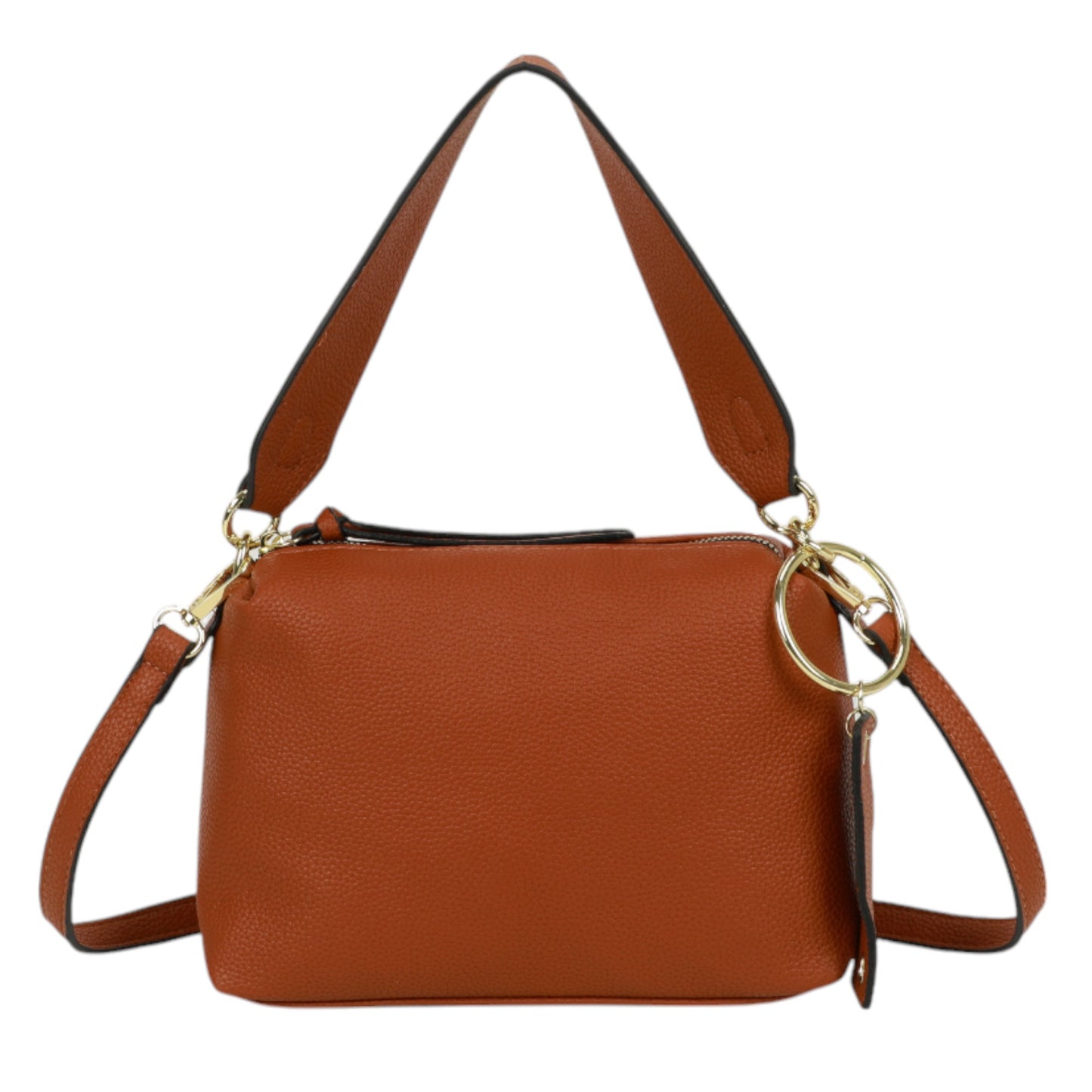 XAVIERA Bolsa Feminina Minimalista com Pingente Metálico – Ref. WX-1638