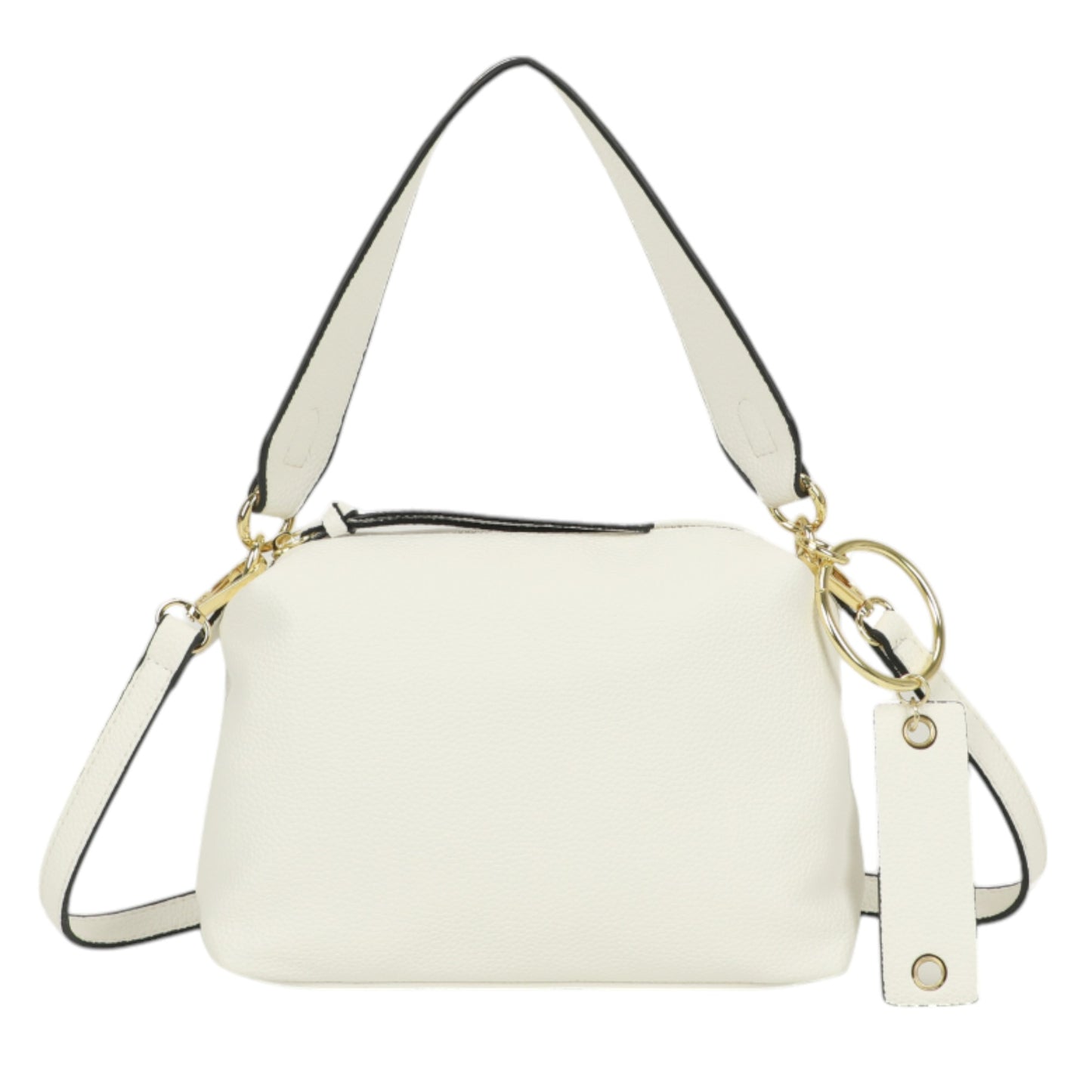 XAVIERA Bolsa Feminina Minimalista com Pingente Metálico – Ref. WX-1638