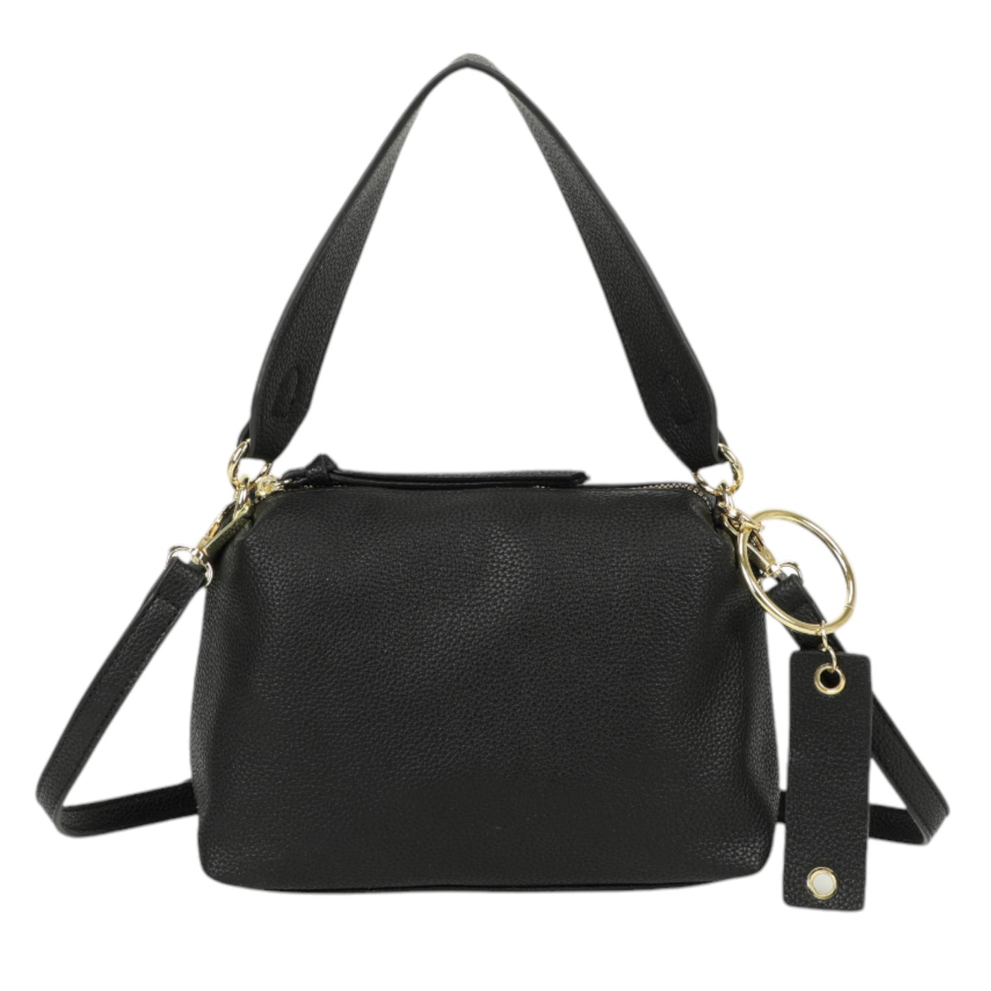 XAVIERA Bolsa Feminina Minimalista com Pingente Metálico – Ref. WX-1638