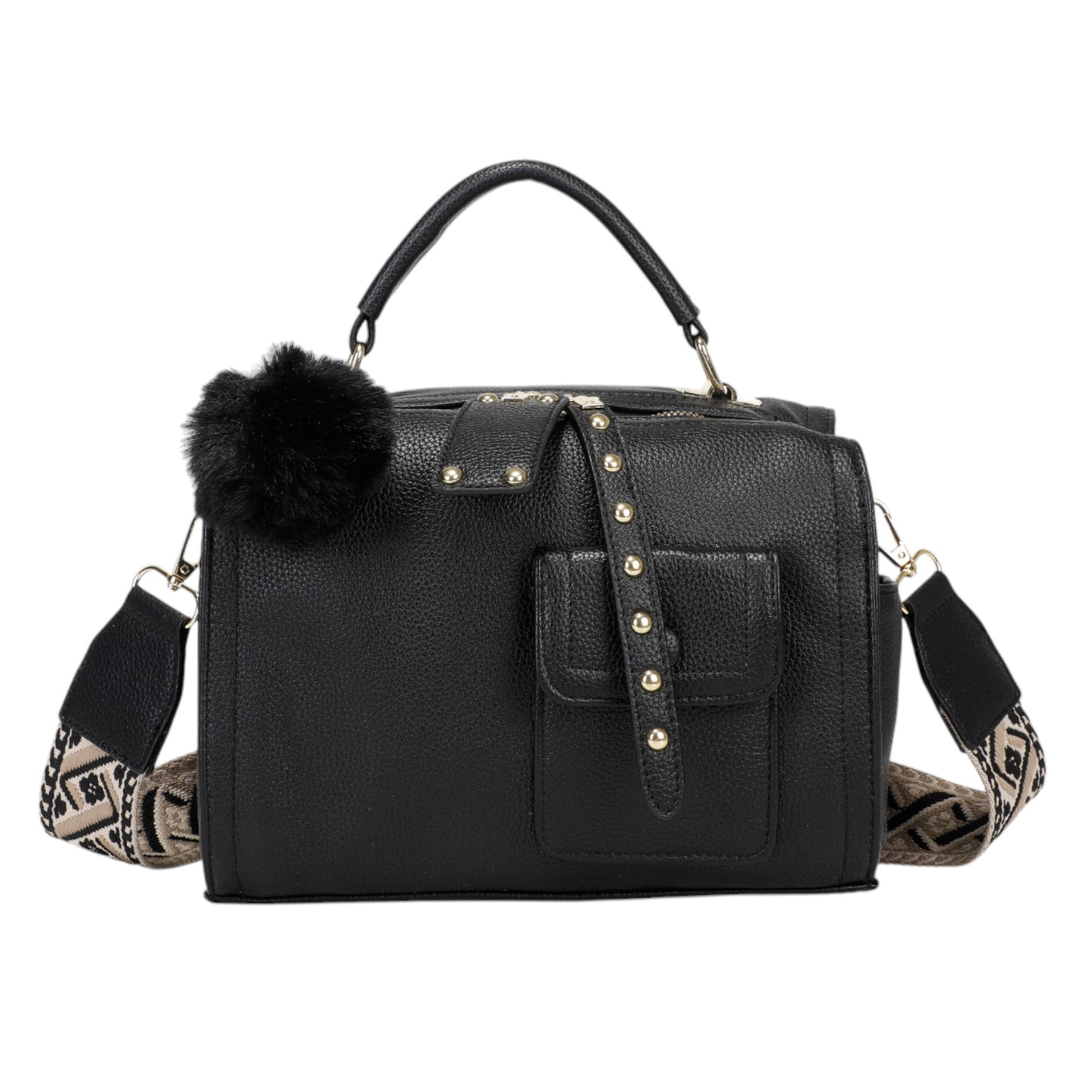 XAVIERA Bolsa Feminina Transversal e Mochila com Alça Larga Estampada – Ref. WX-1626