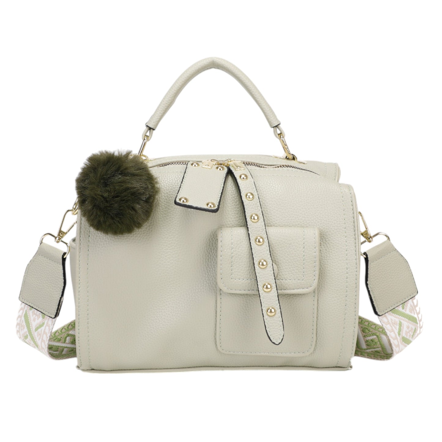 XAVIERA Bolsa Feminina Transversal e Mochila com Alça Larga Estampada – Ref. WX-1626