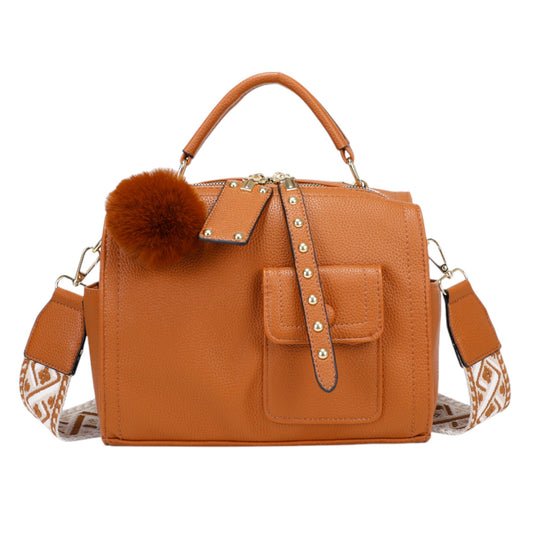 XAVIERA Bolsa Feminina Transversal e Mochila com Alça Larga Estampada – Ref. WX-1626