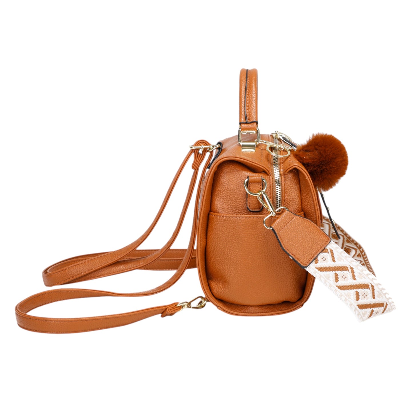 XAVIERA Bolsa Feminina Transversal e Mochila com Alça Larga Estampada – Ref. WX-1626