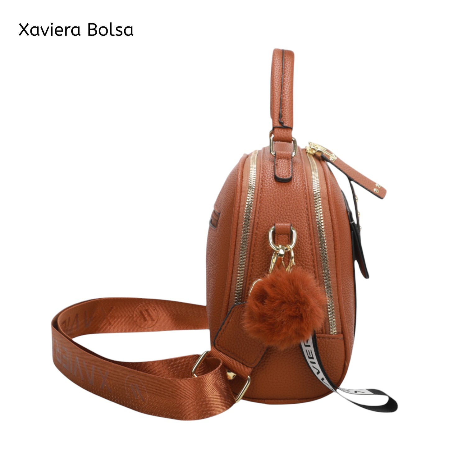 XAVIERA Bolsa Feminina Estruturada com Detalhe Frontal e Alça Larga – Ref. WX-1628