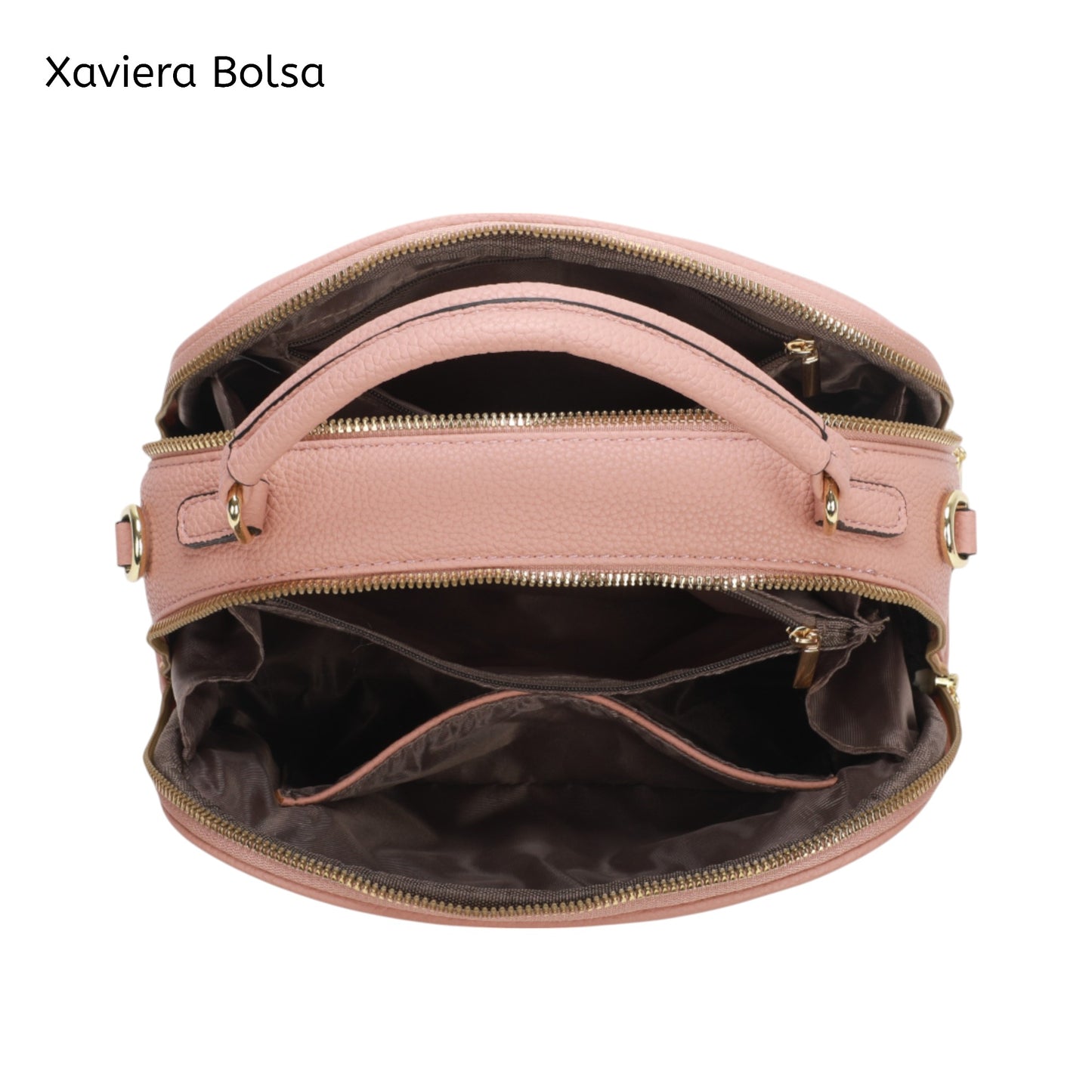 XAVIERA Bolsa Transversal Feminina com Pompom e Alça Estampada – Ref. WX-1623
