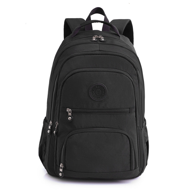 Xaviera Bolsa Mochila feminina grande impermeável nylon vários compartimentos leve com Bolso Antifurto e Espaço para NotebookXV-2418