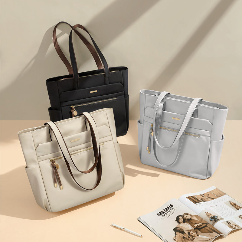 Xaviera Bolsa feminina Tote Nylon Impermeavel Saco grande XV-3001