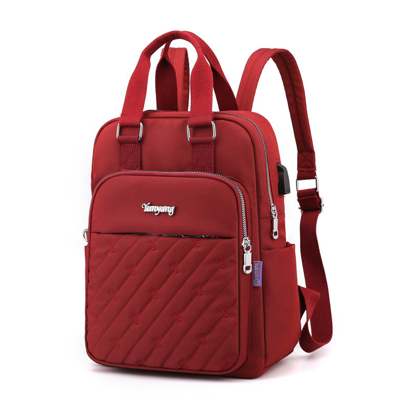 Xaviera Bolsa Mochila Feminina nylon impermeável XV-2416