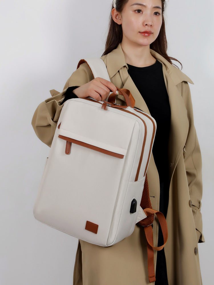 Xaviera Bolsa Mochila feminina nylon Impermeável laptop XV-2436
