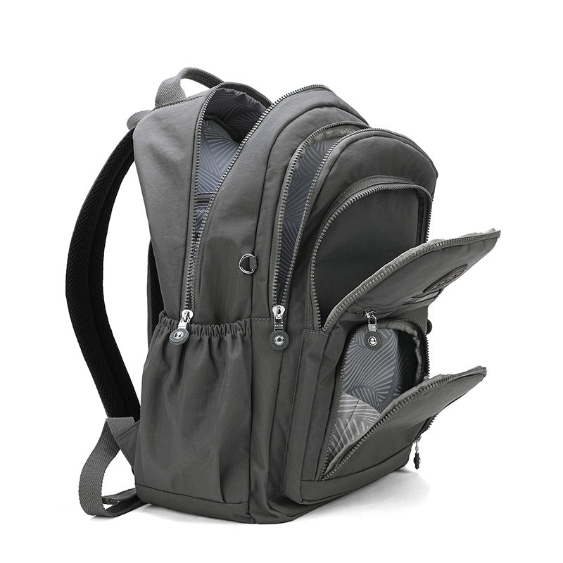 Xaviera Bolsa Mochila feminina grande impermeável nylon vários compartimentos leve com Bolso Antifurto e Espaço para NotebookXV-2418