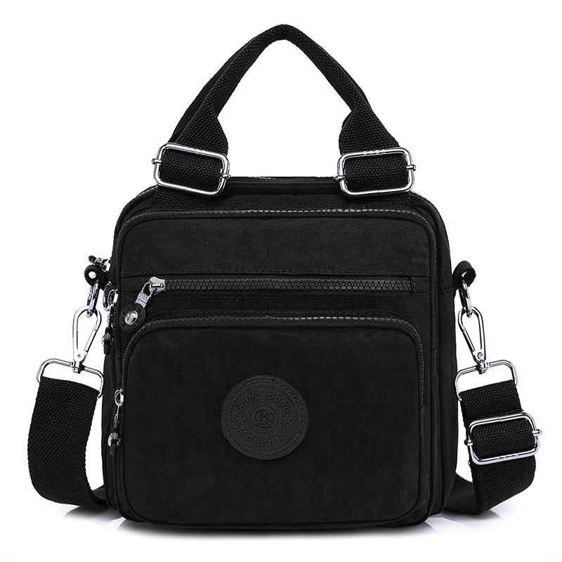 Bolsa feminina vira mochila transversal tiracolo 3 em 1 nylon impermeável multiusos XV-4604