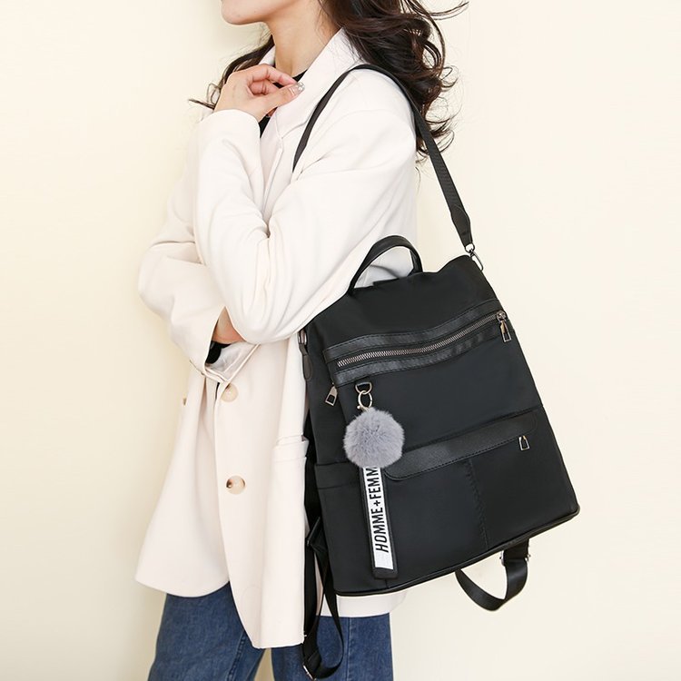 Mochila feminina casual anti furto vira bolsa XV-123