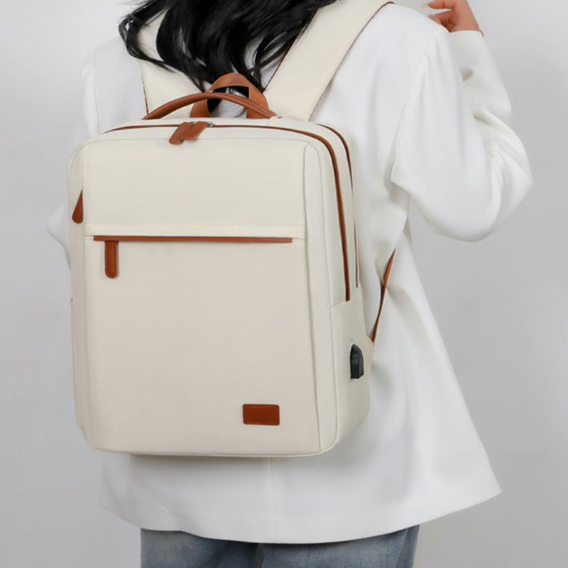 Xaviera Bolsa Mochila feminina nylon Impermeável laptop XV-2436