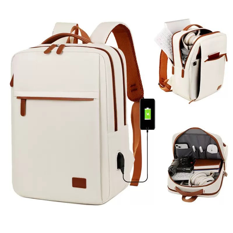 Xaviera Bolsa Mochila feminina nylon Impermeável laptop XV-2436