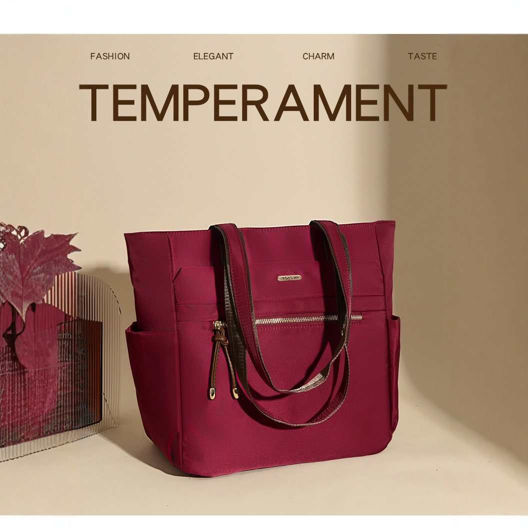 Xaviera Bolsa feminina Tote Nylon Impermeavel Saco grande XV-3001