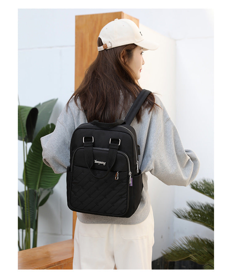 Xaviera Bolsa Mochila Feminina nylon impermeável XV-2416