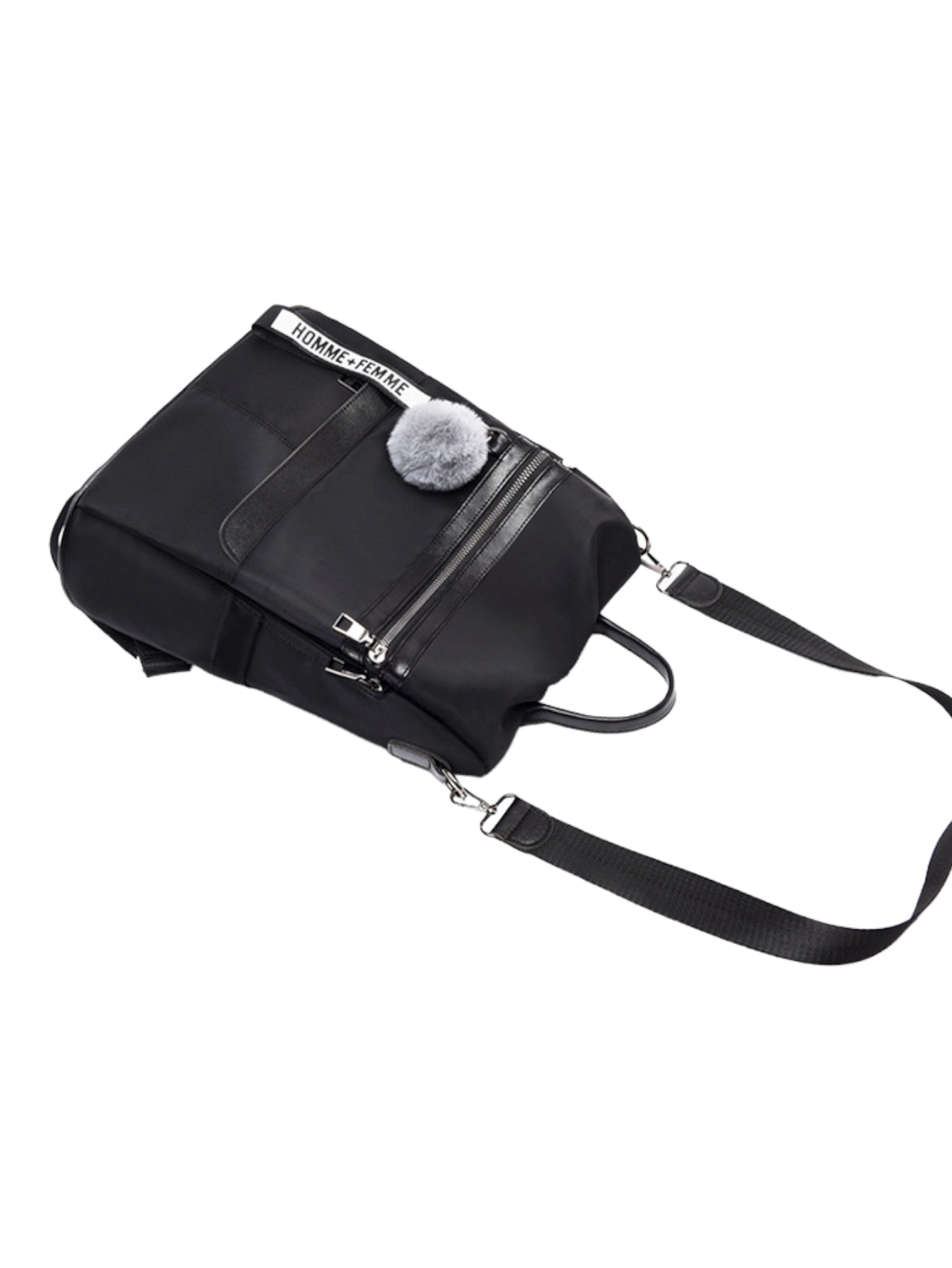 Mochila feminina casual anti furto vira bolsa XV-123