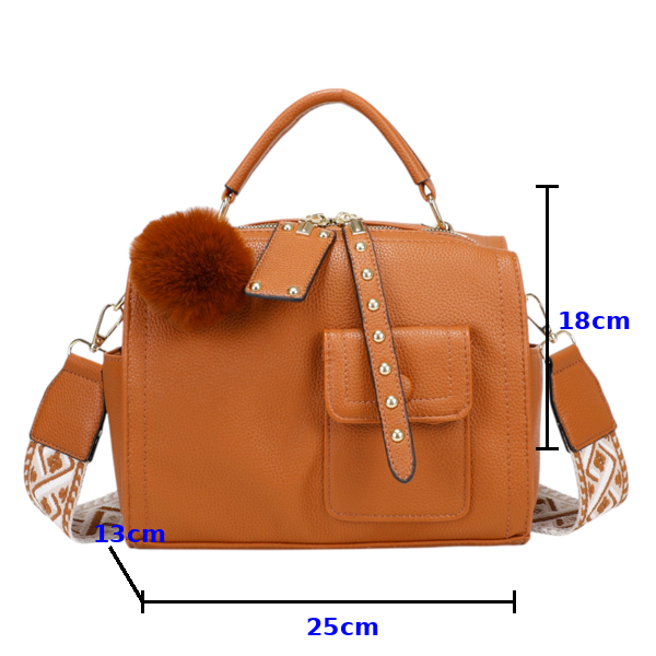 XAVIERA Bolsa Feminina Transversal e Mochila com Alça Larga Estampada – Ref. WX-1626