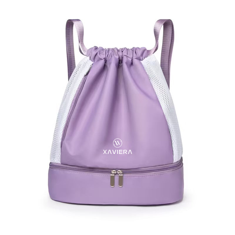 Xaviera Bolsa mochila esportiva fitness academia leve nylon impermeavel a prova da agua XV-258