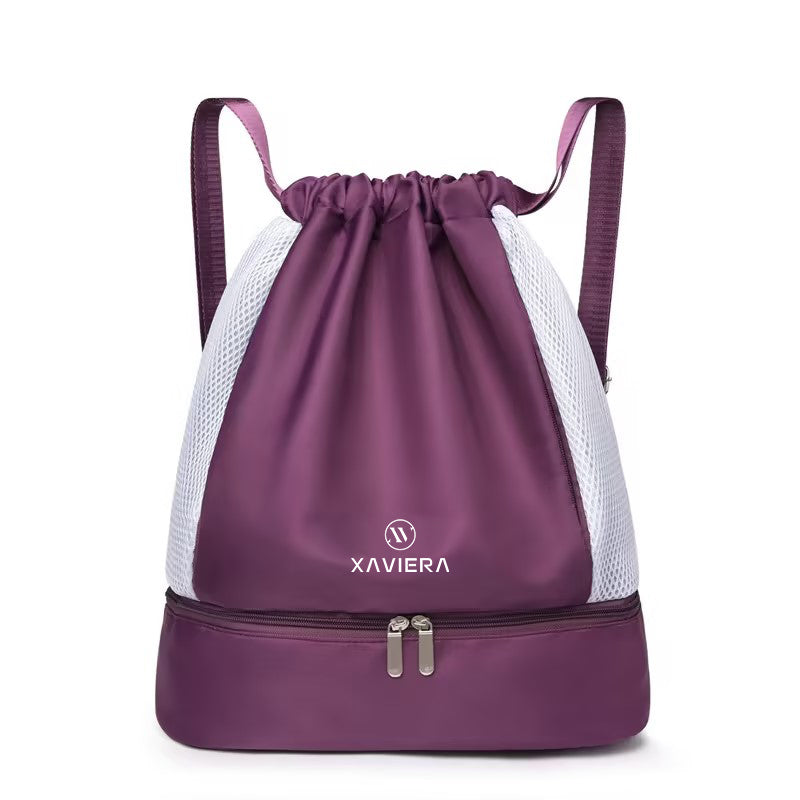 Xaviera Bolsa mochila esportiva fitness academia leve nylon impermeavel a prova da agua XV-258