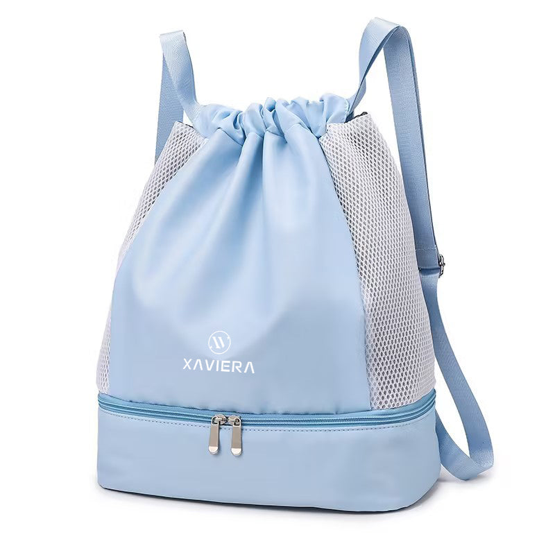 Xaviera Bolsa mochila esportiva fitness academia leve nylon impermeavel a prova da agua XV-258
