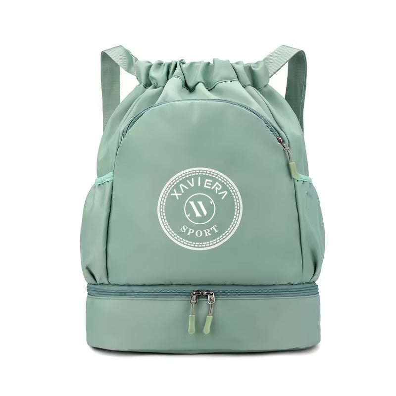 Xaviera Bolsa mochila esportiva fitness academia leve nylon impermeavel a prova da agua XV-259