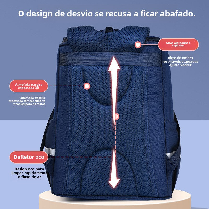 Mochila feminina escolar de grande capacidade impermeável Q584