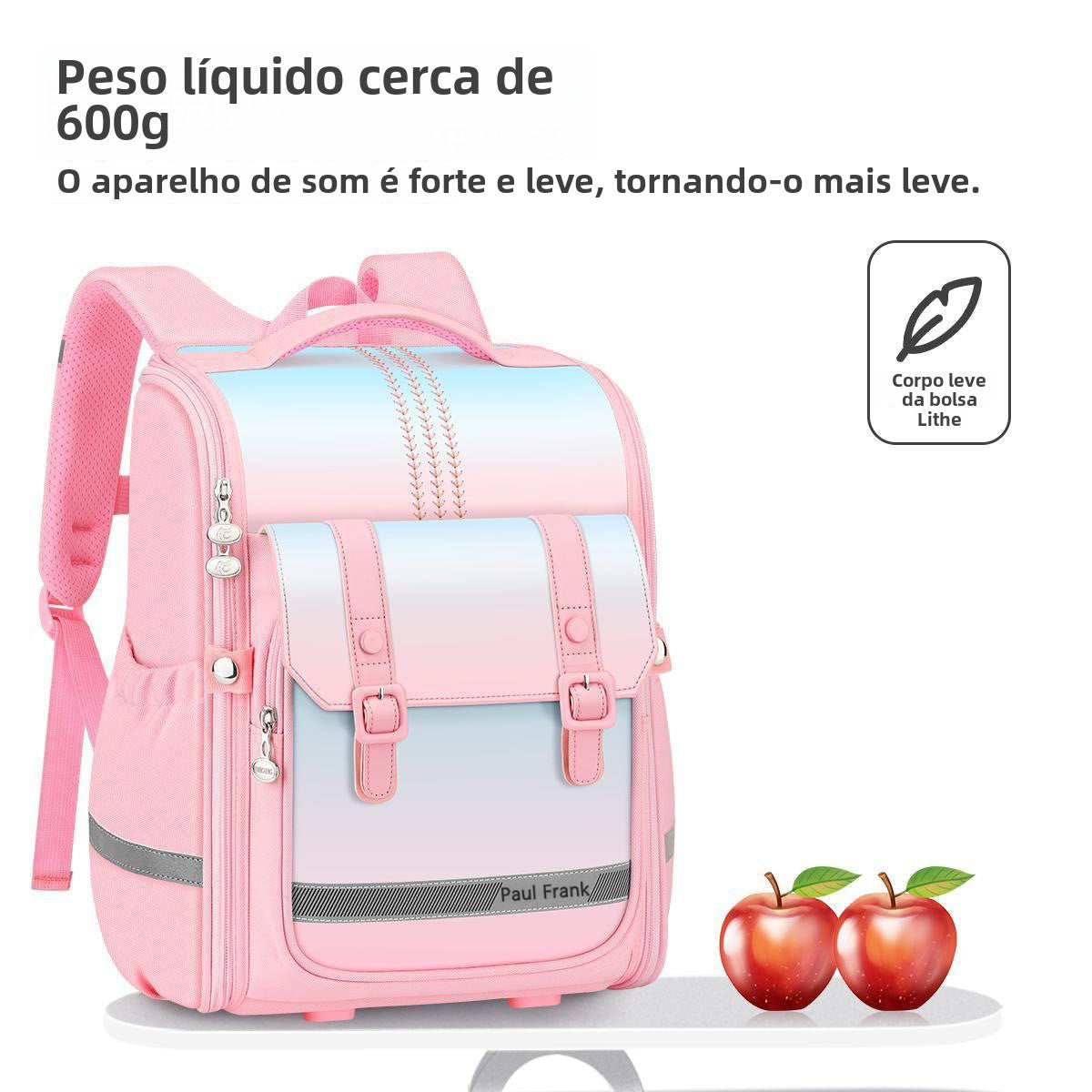Mochila feminina escolar de grande capacidade impermeável Q584