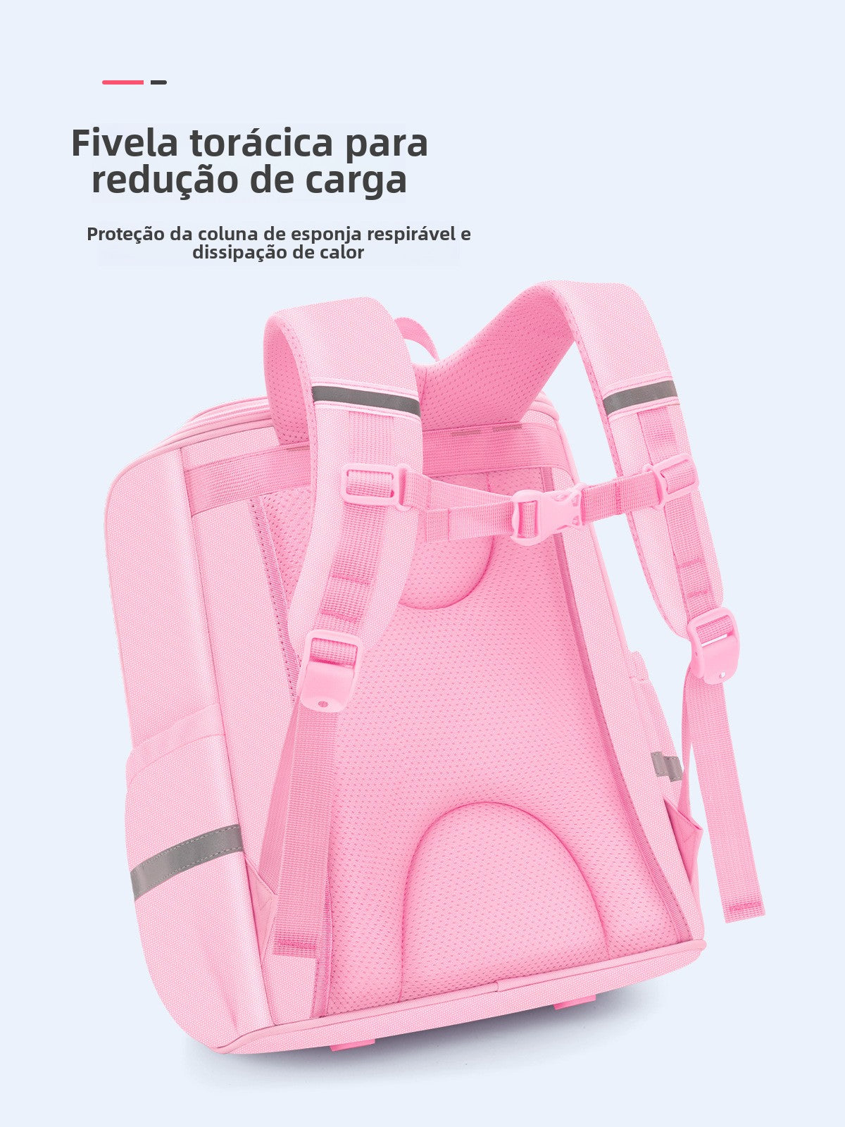 Mochila feminina escolar de grande capacidade impermeável Q584