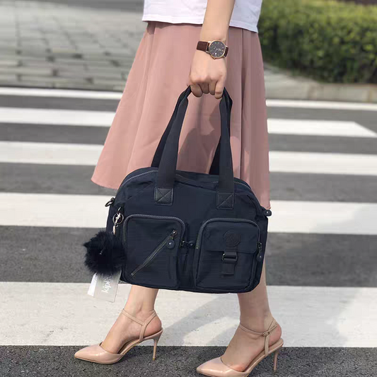 Xaviera Bolsa feminina nylon impermeavel De mao e alca transversal tiracolo XV-2408