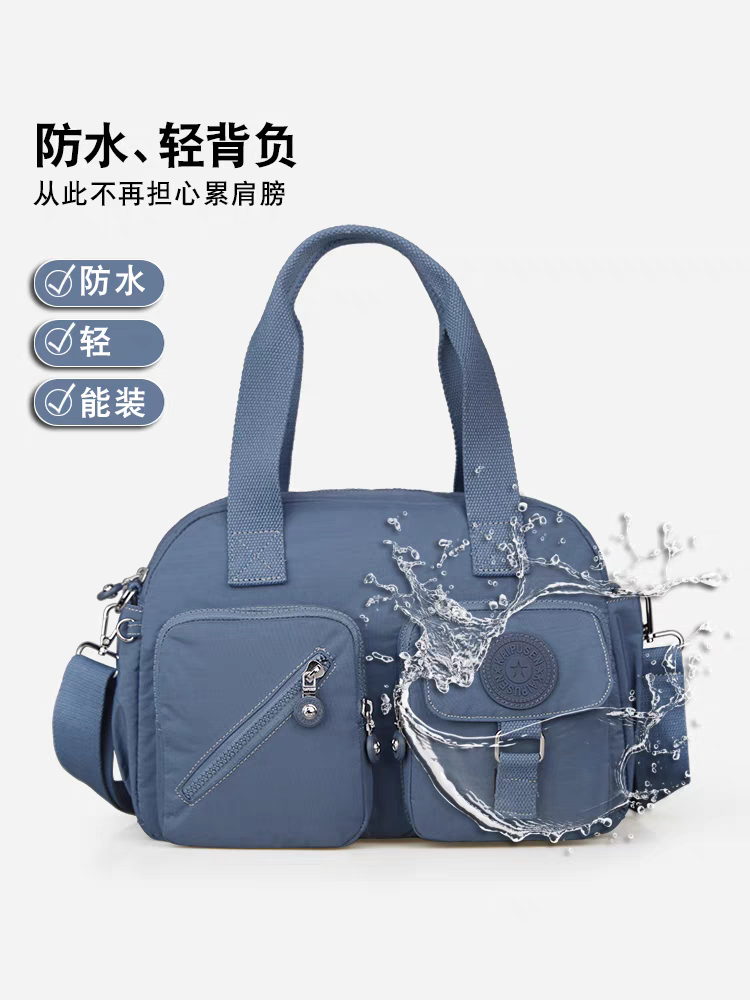 Xaviera Bolsa feminina nylon impermeavel De mao e alca transversal tiracolo XV-2408