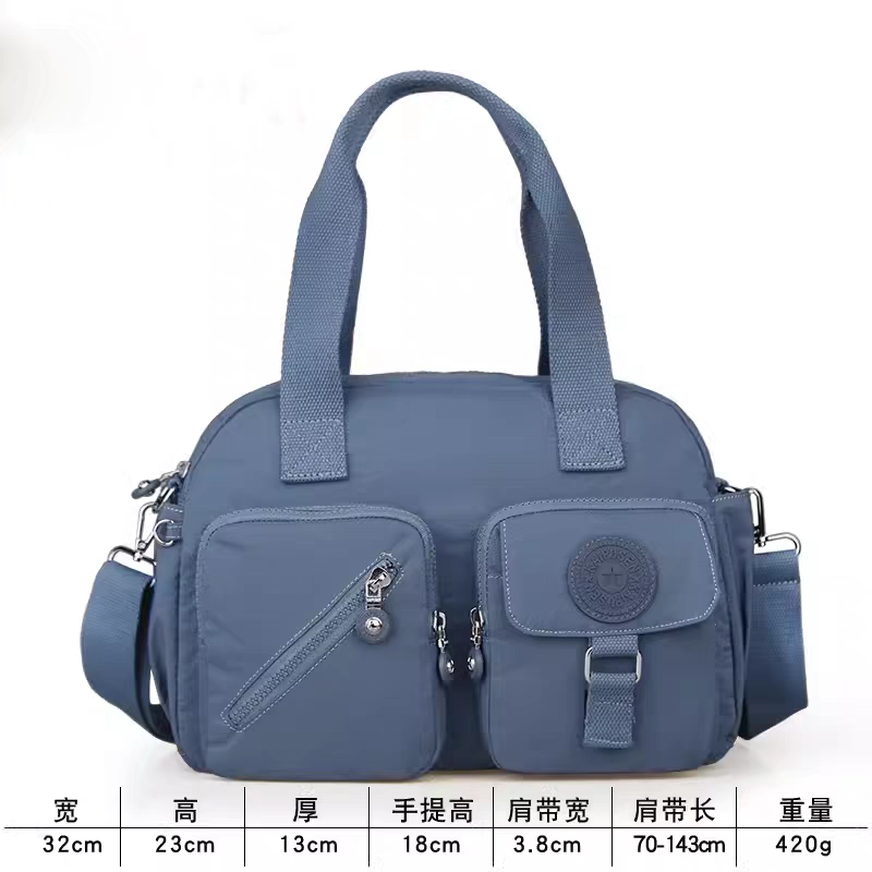 Xaviera Bolsa feminina nylon impermeavel De mao e alca transversal tiracolo XV-2408