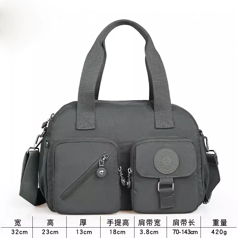 Xaviera Bolsa feminina nylon impermeavel De mao e alca transversal tiracolo XV-2408