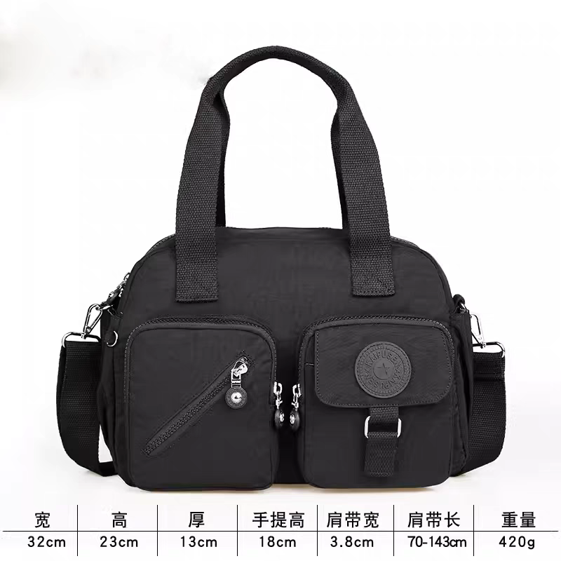 Xaviera Bolsa feminina nylon impermeavel De mao e alca transversal tiracolo XV-2408