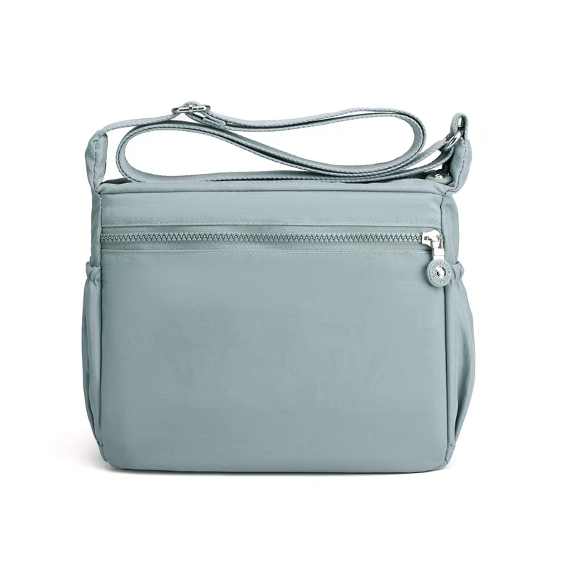 Bolsa Transversal Feminina Grande de Nylon Impermeável com Múltiplos Bolsos – Leve e Prática para Viagem e Uso Diário XV-2407