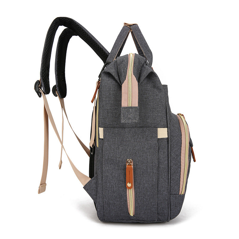 Mochila Multifuncional Impermeável com Porta USB e Bolso Térmico