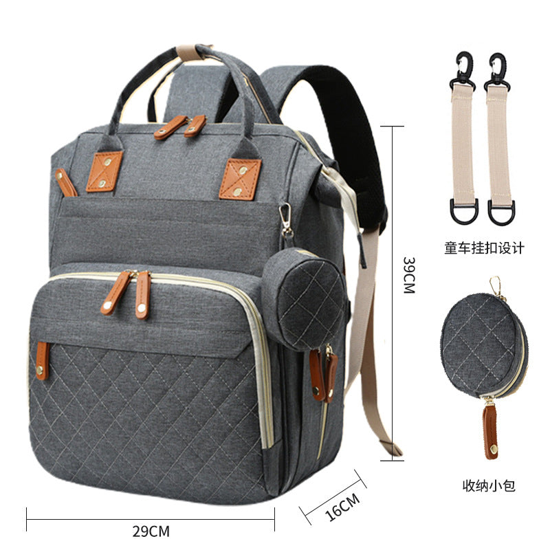 Mochila Multifuncional Impermeável com Porta USB e Bolso Térmico