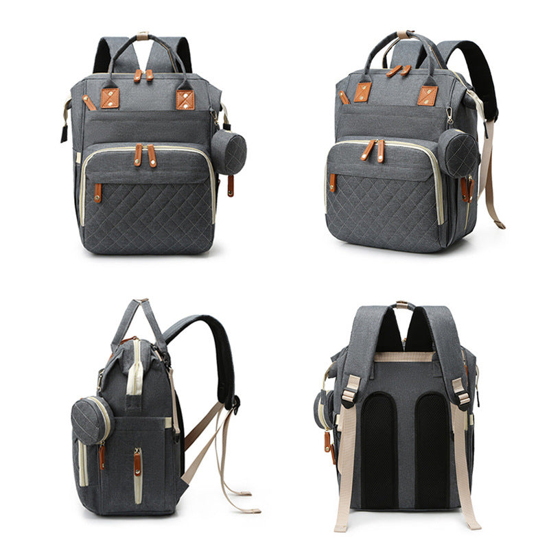 Mochila Multifuncional Impermeável com Porta USB e Bolso Térmico