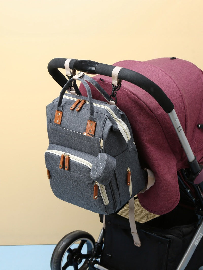 Mochila Multifuncional Impermeável com Porta USB e Bolso Térmico